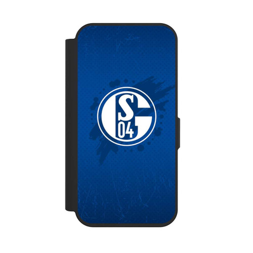 Apple iPhone 15 Pro NIVOflip Schalke 04 Farbe Fleck Blau