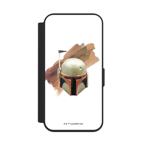 Apple iPhone 15 Pro NIVOflip Boba Fett Helm Weiß