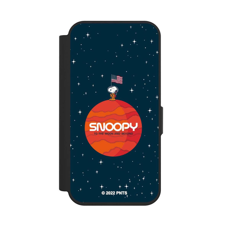 iPhone 15 Pro NIVOflip Snoopy Voyageur de l'espace Orange