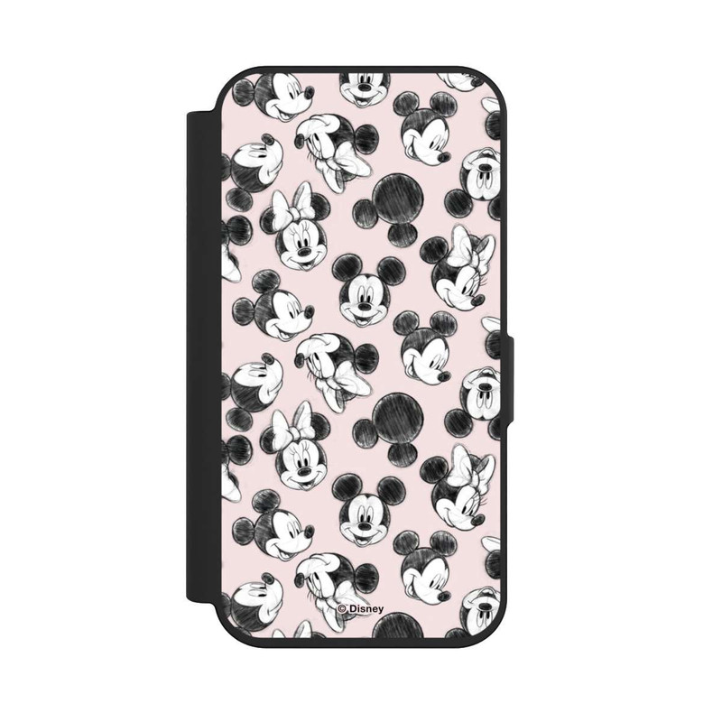 iPhone 15 Pro NIVOflip Minnie & Mickey Viele Gesichter Pink