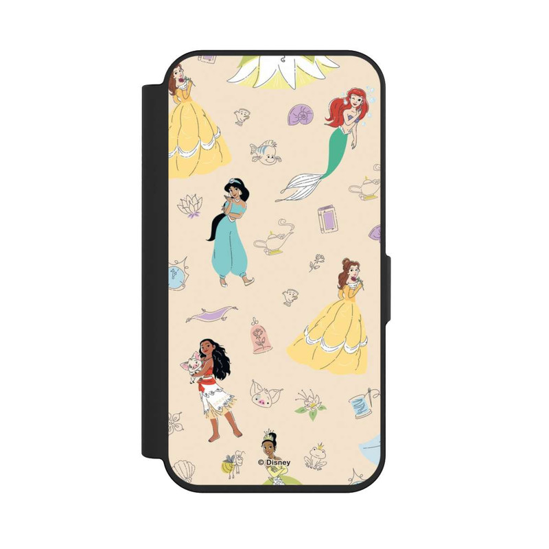 iPhone 15 Pro NIVOflip Princess Pattern Beige Disney Princess