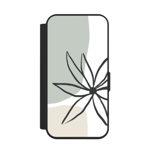 Apple iPhone 15 Pro NIVOflip Blume Minze und Sahne
