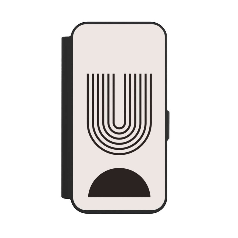 iPhone 15 Pro NIVOflip Moderne Kunst Schwarze Linien