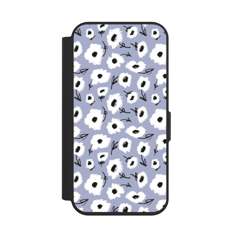 iPhone 15 Pro NIVOflip Pattern Fleurs Lilas