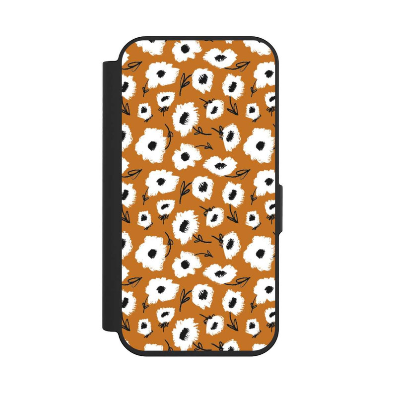 iPhone 15 Pro NIVOflip Pattern Fleurs Ocres
