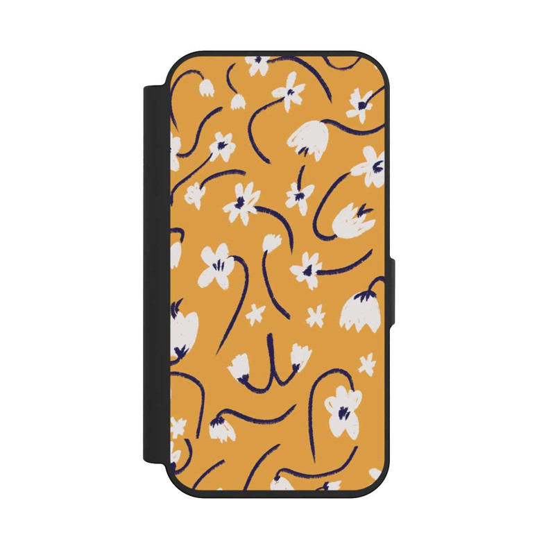 iPhone 15 Pro NIVOflip Pattern Petites Fleurs Jaunes
