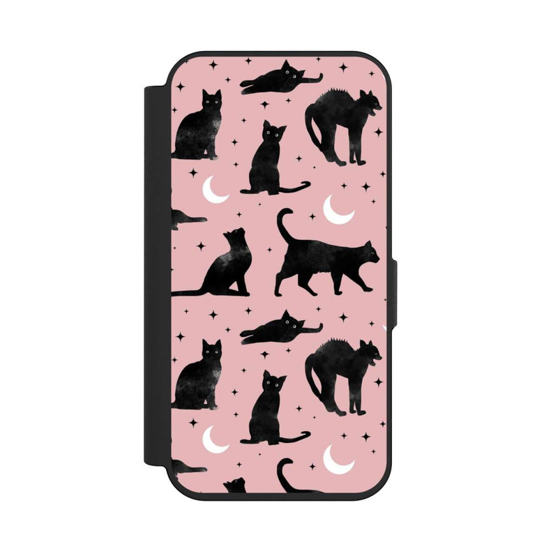 iPhone 15 Pro NIVOflip Cats And Moon On Pink