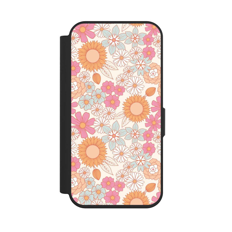 iPhone 15 Pro NIVOflip Fleurs Bohémienne Rétro 1