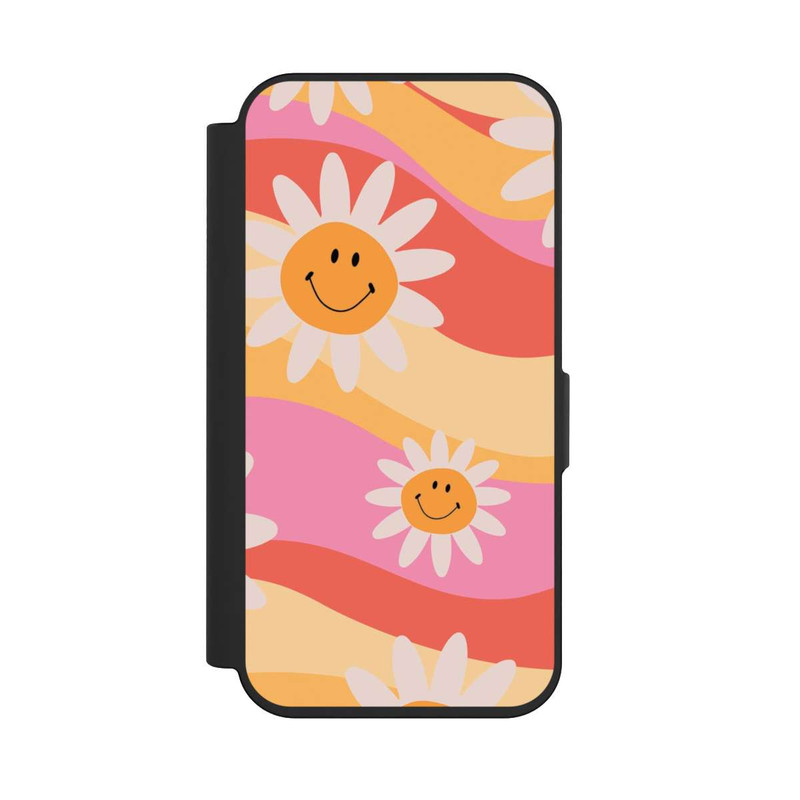 iPhone 15 Pro NIVOflip Retro Smiles Orange Colorful