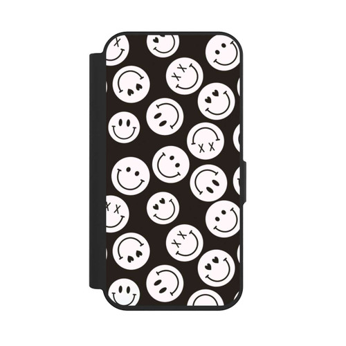 Apple iPhone 15 Pro NIVOflip Smiles Emotes Pattern Black And White