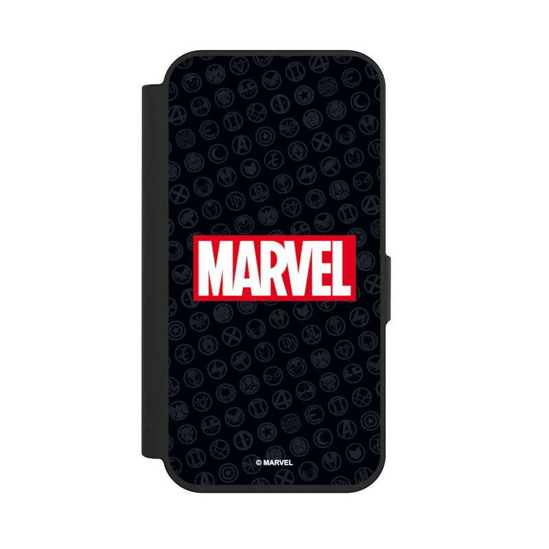 iPhone 15 Pro NIVOflip Marvel Logo Noir Rouge