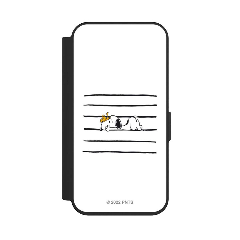 iPhone 15 Pro NIVOflip Snoopy Woodstock Streifen