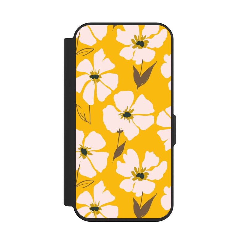 iPhone 15 Pro NIVOflip Flower meadow on yellow ocher