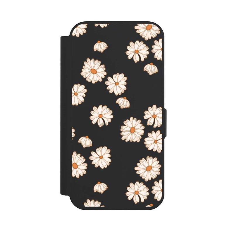 iPhone 15 Pro NIVOflip Fond Flower Power blanc