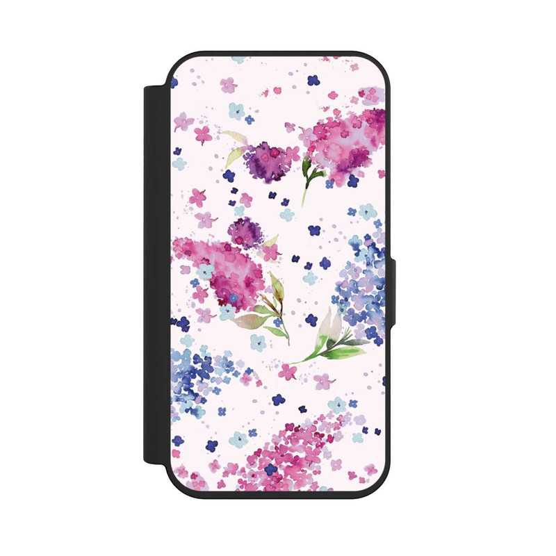 iPhone 15 Pro NIVOflip Floral Hydrangeas Lilac Pink