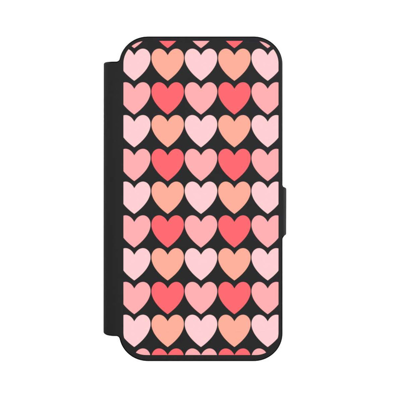 iPhone 15 Pro NIVOflip Coeurs d'ombres roses