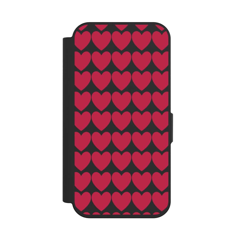 iPhone 15 Pro NIVOflip Viva Magenta-Herzen