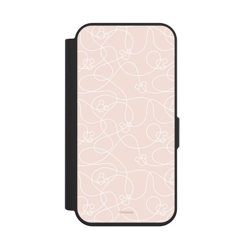 Apple iPhone 15 Pro NIVOflip Micky Line Art Muster Rosa