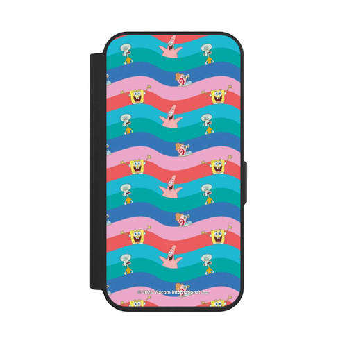 Apple iPhone 15 Pro NIVOflip Spongebob Friends Colorful Waves