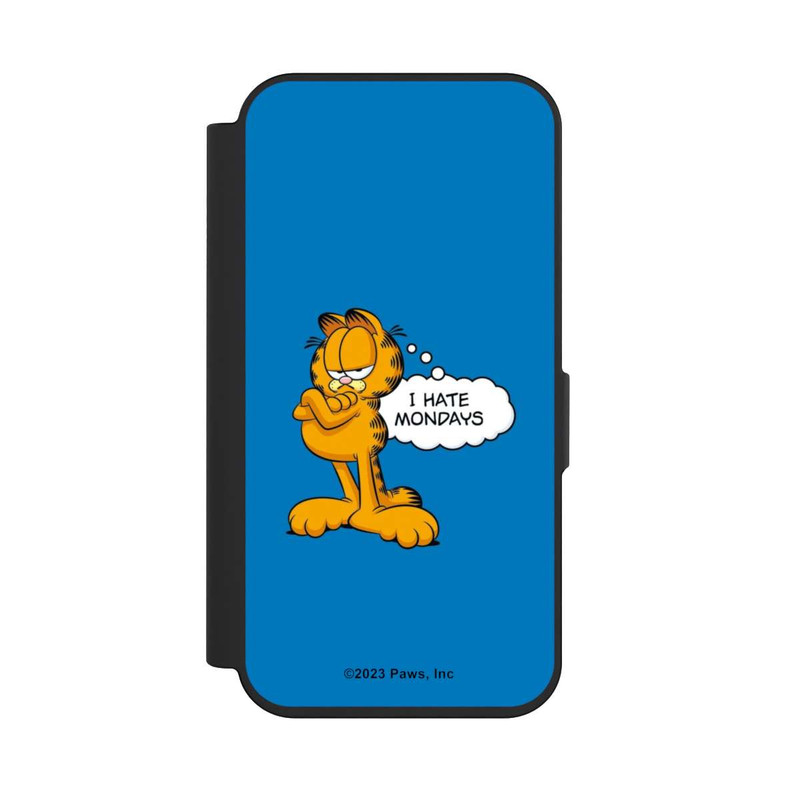iPhone 15 Pro NIVOflip Garfield I Hate Mondays Blau
