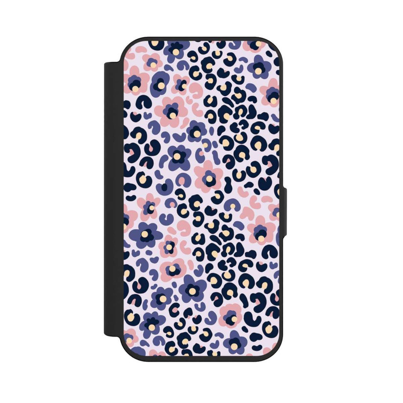 iPhone 15 Pro NIVOflip Peau d'animal avec des fleurs 1