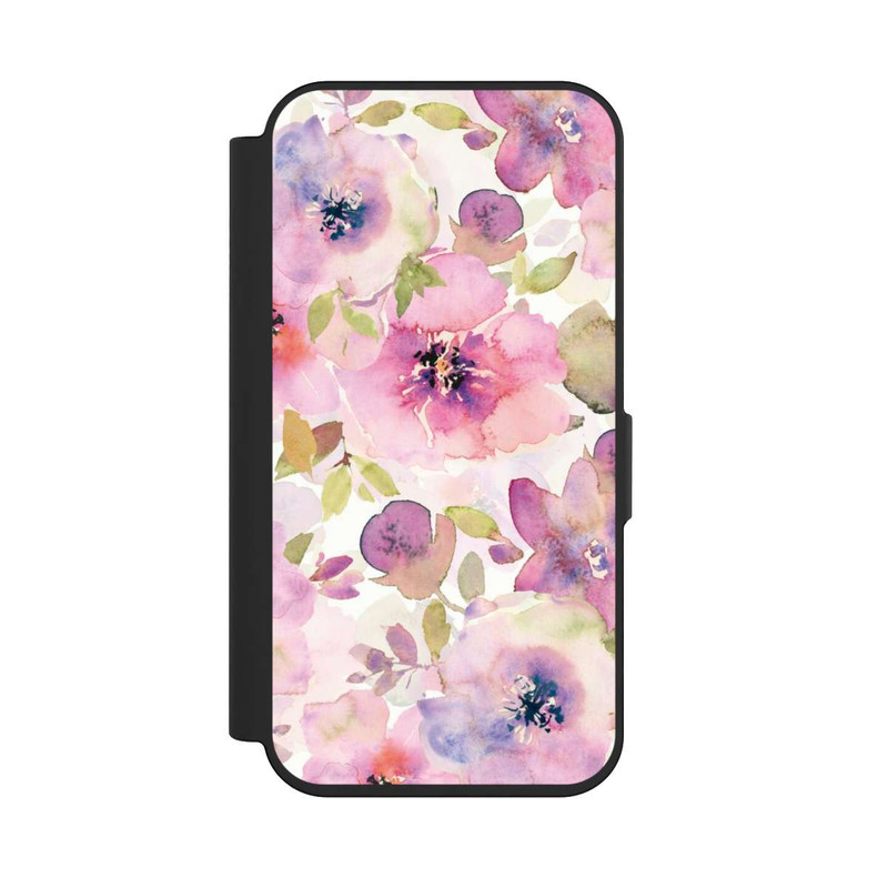 iPhone 15 Pro NIVOflip Tapete mit rosa Blumen