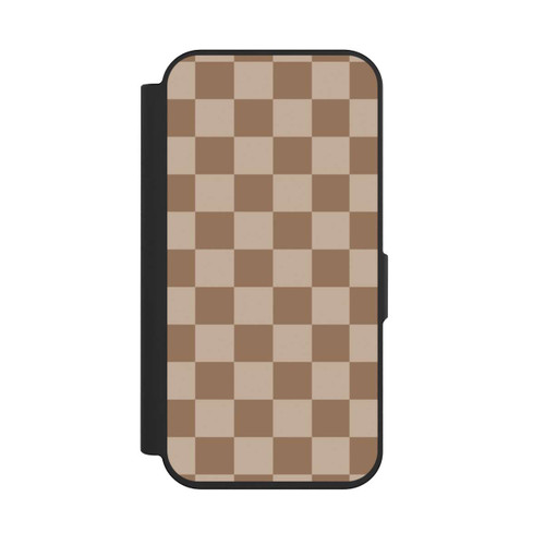 Apple iPhone 15 Pro NIVOflip Braun Karo