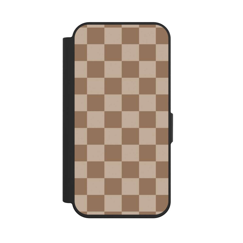 iPhone 15 Pro NIVOflip Brown check