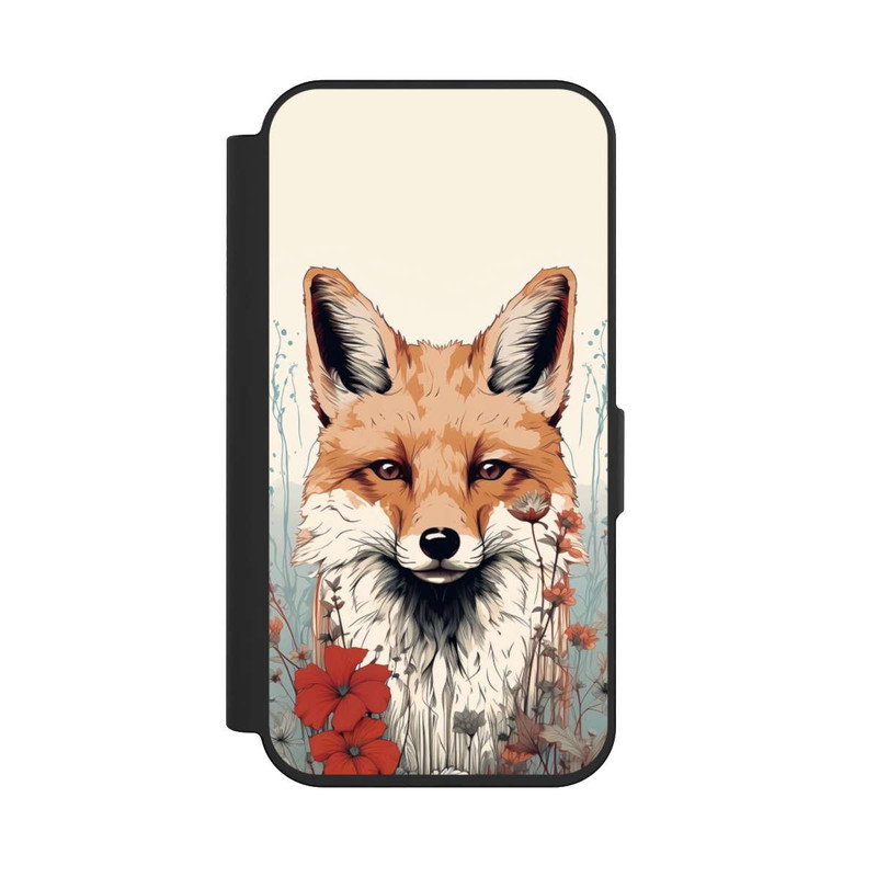 iPhone 15 Pro NIVOflip  Fox with Flowers