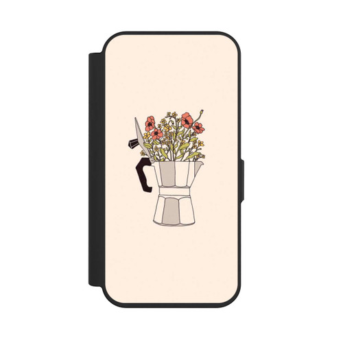 Apple iPhone 15 Pro NIVOflip Moka Blumen