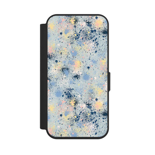 Apple iPhone 15 Pro NIVOflip Ink Dripping Dust Texture Blue