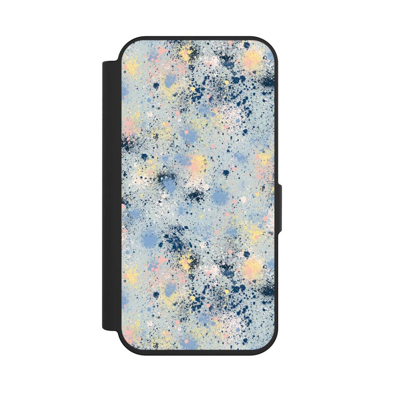 iPhone 15 Pro NIVOflip Ink Dripping Dust Texture Blue