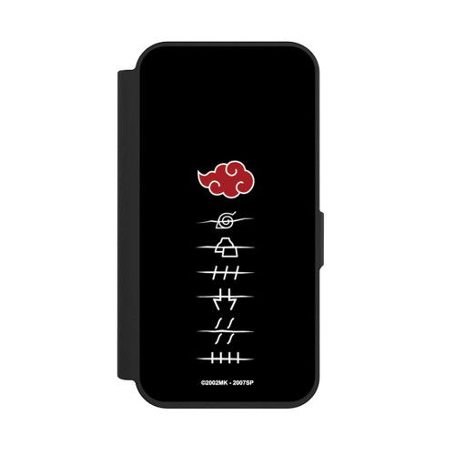 Apple iPhone 15 Pro NIVOflip Akatsuki Mitglieder Symbole Schwarz