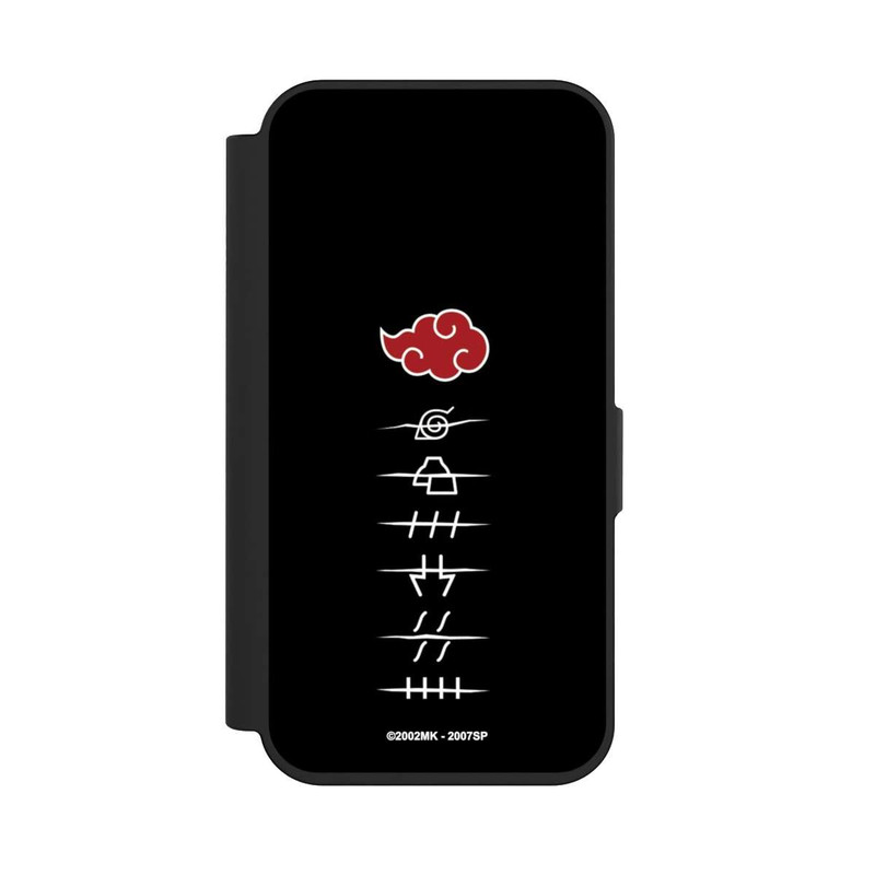 iPhone 15 Pro NIVOflip Symboles des membres de l'Akatsuki noirs