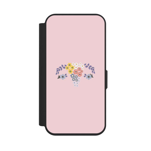 Apple iPhone 15 Pro NIVOflip Painted Floral Ovaries Pink
