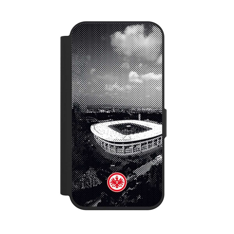 iPhone 15 Pro NIVOflip SGE Stadion Schwarz Weiß
