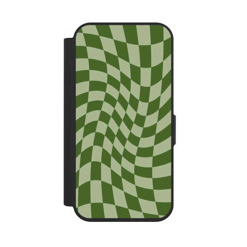 iPhone 15 Pro NIVOflip Schachbrett Grün