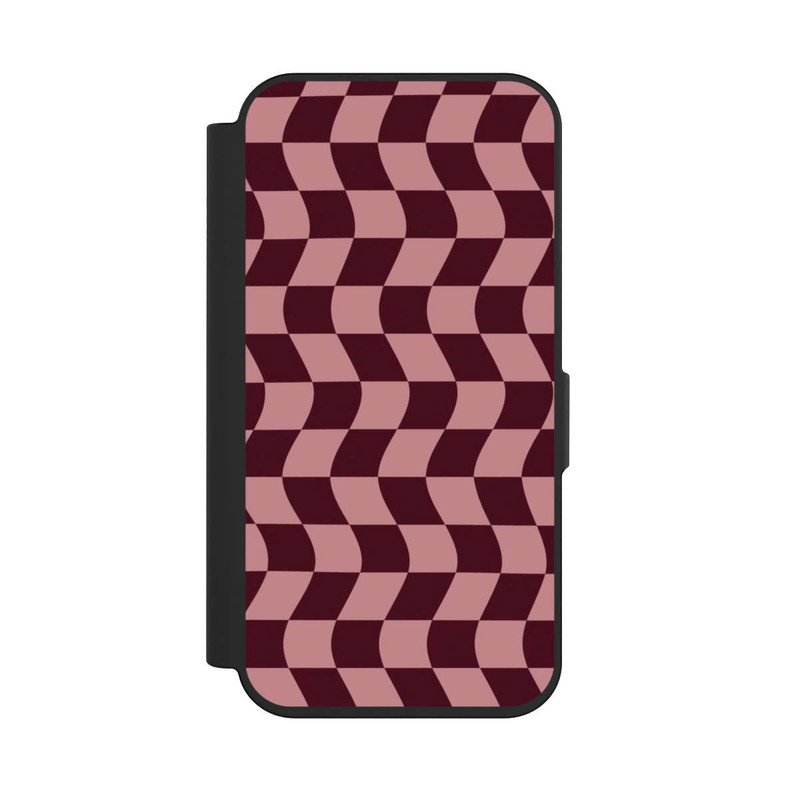 iPhone 15 Pro NIVOflip Damier rouge-rose