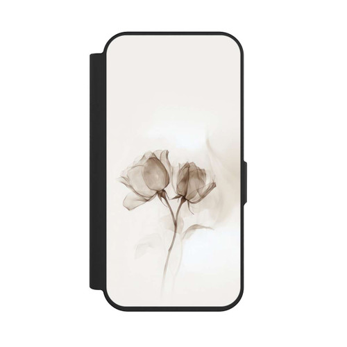 Apple iPhone 15 Pro NIVOflip Braune Rose Blume Nebel