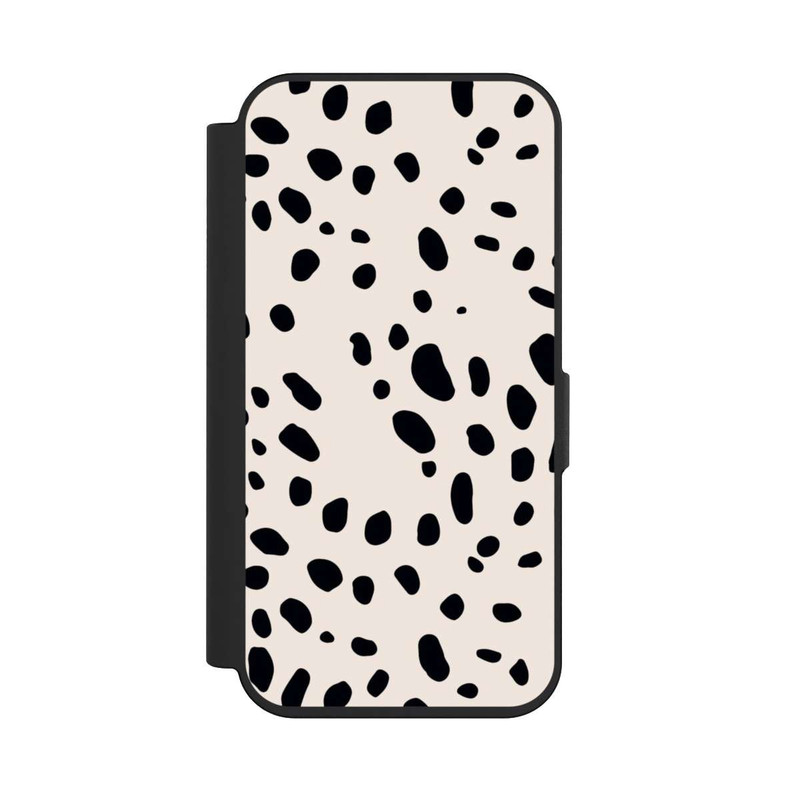 iPhone 15 Pro NIVOflip Motif Animalier Guépard Noir