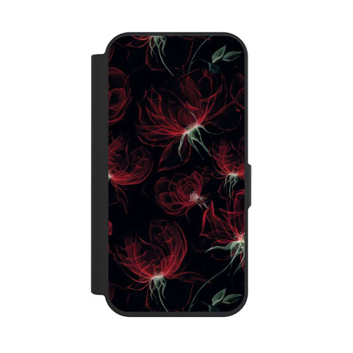 Apple iPhone 15 Pro NIVOflip Tapete mit roten Blumen