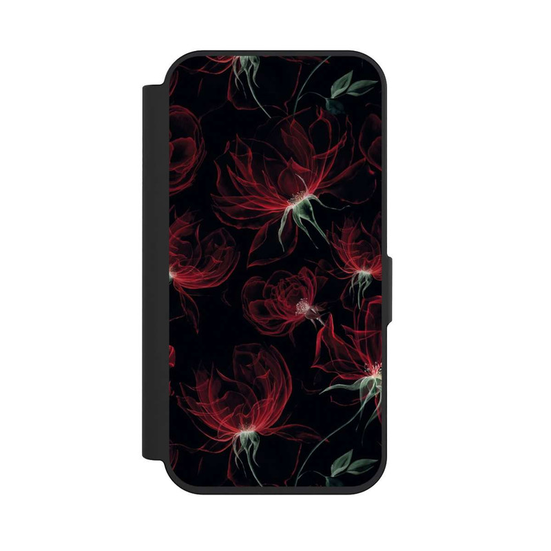 iPhone 15 Pro NIVOflip Tapete mit roten Blumen