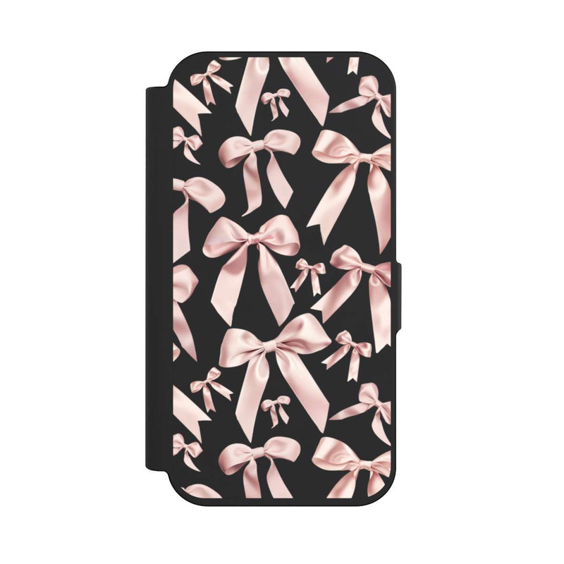 iPhone 15 Pro NIVOflip Noeuds en Satin Rose