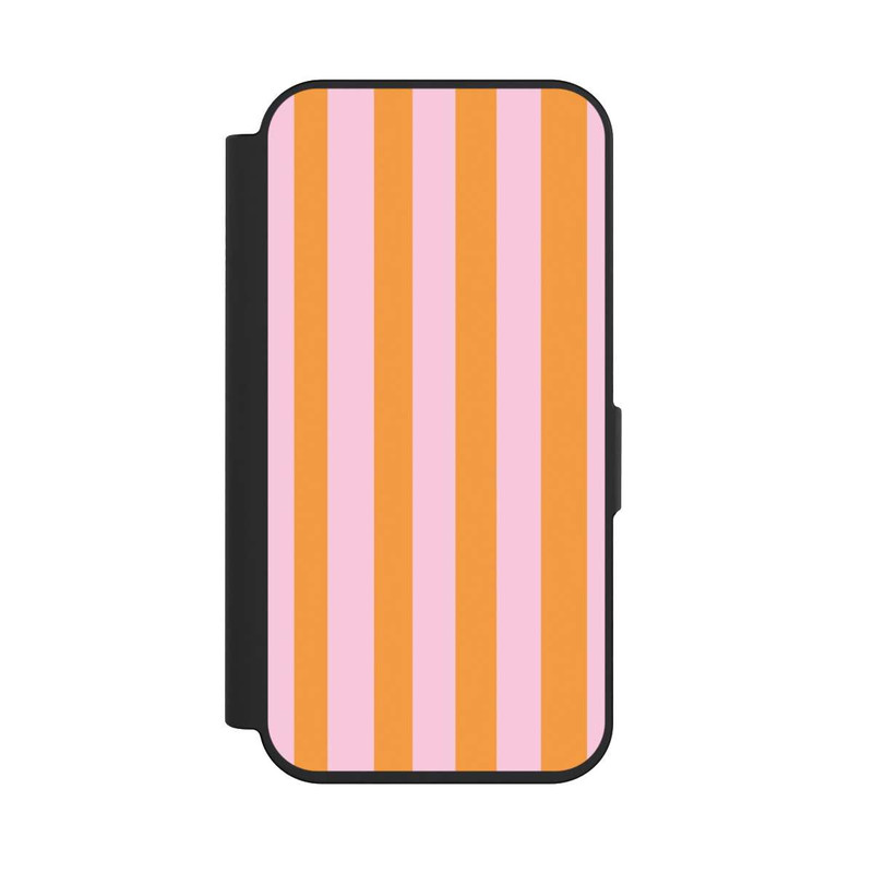 iPhone 15 Pro NIVOflip Orange And Pink Stripes