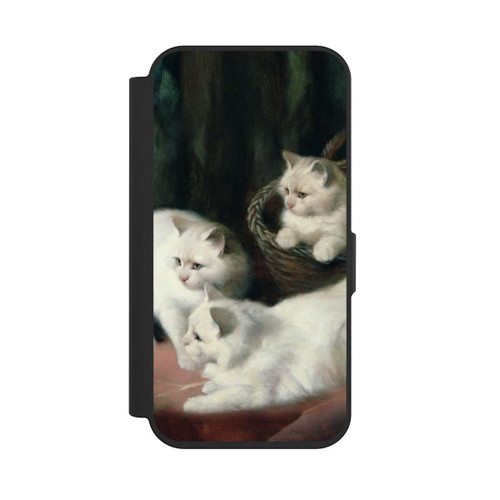 Apple iPhone 15 Pro NIVOflip Three White Angora Kittens
