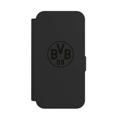 Apple iPhone 15 Pro NIVOflip BVB Logo Schwarz Transparent