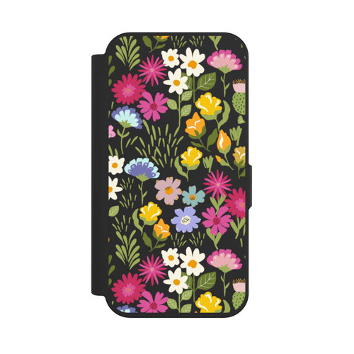 Apple iPhone 15 Pro NIVOflip Bunte Sommerblumen Transparent