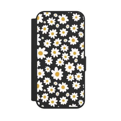 Apple iPhone 15 Pro NIVOflip Daisy Flower Seamless Pattern Transparent