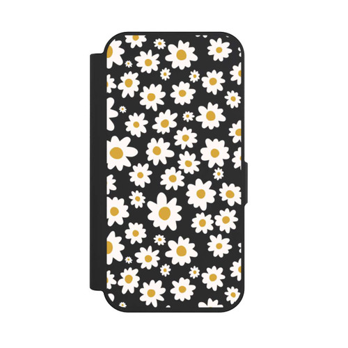 Apple iPhone 15 Pro NIVOflip Daisy Flower Seamless Pattern Transparent