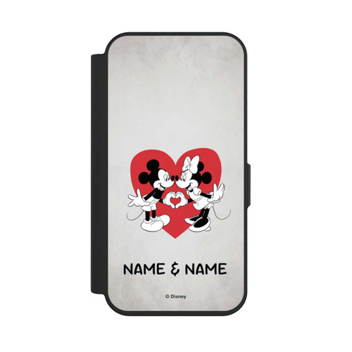 Apple iPhone 15 Pro NIVOflip Minnie und Micky Personalisierbar